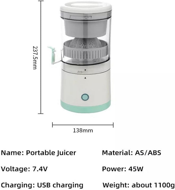 Exprimidor Extractor De Frutas Naranja Recargable Portatil