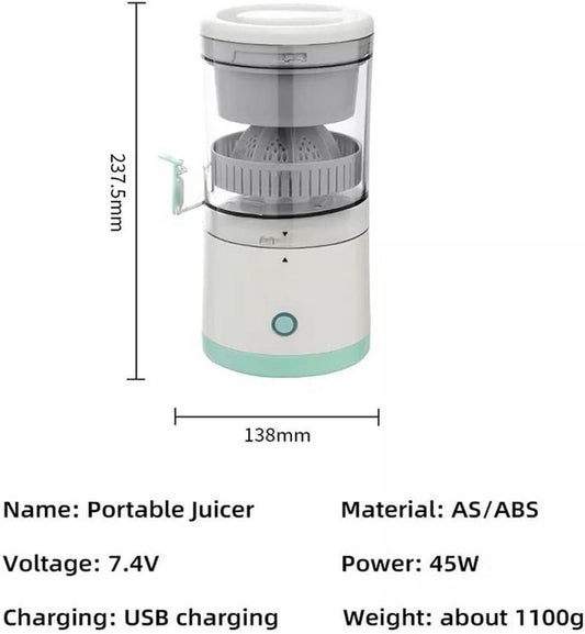 Exprimidor Extractor De Frutas Naranja Recargable Portatil